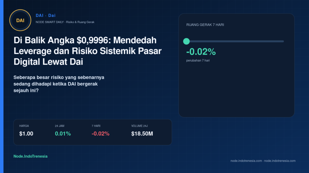 Di Balik Angka $0,9996: Mendedah Leverage dan Risiko Sistemik Pasar Digital Lewat Dai