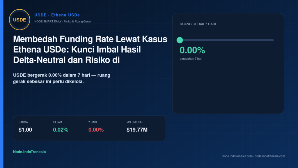 Membedah Funding Rate Lewat Kasus Ethena USDe: Kunci Imbal Hasil Delta-Neutral dan Risiko di Baliknya