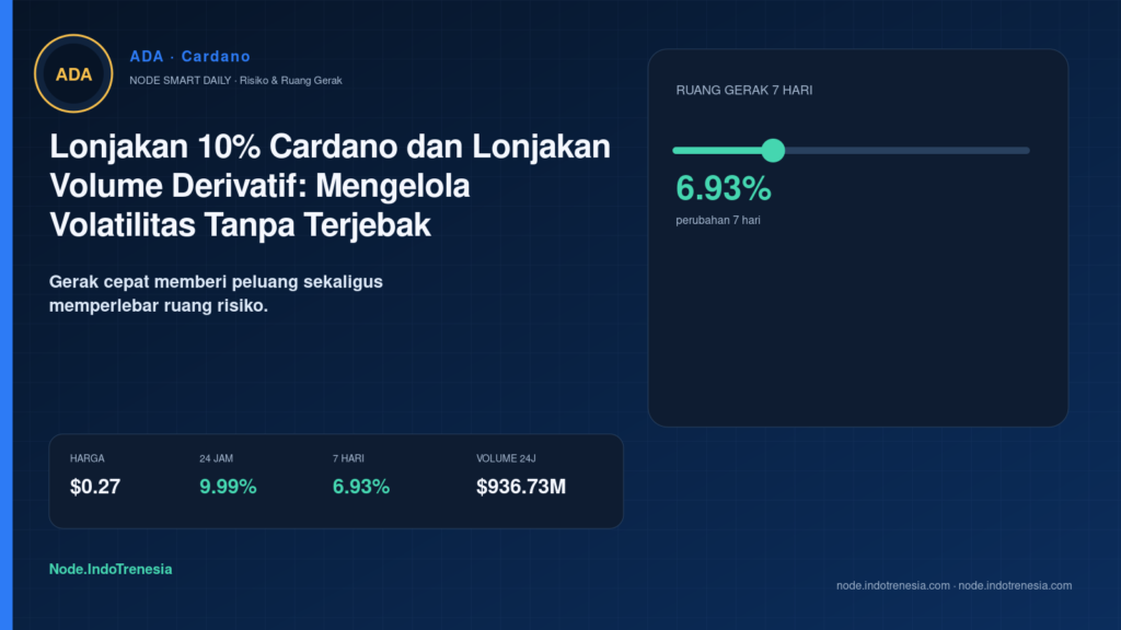 Lonjakan 10% Cardano dan Lonjakan Volume Derivatif: Mengelola Volatilitas Tanpa Terjebak Impulsivitas